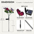 Solar Garden Lights - Solar Outdoor Lights Butterfly Design 82 LED Firefly Lights, Solar Stake Lights Waterproof IP65 & Auto ON/Off, Outdoor Decor...