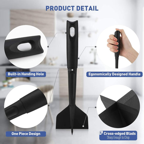 Meat Chopper, Hamburger Chopper, Premium Heat Nylon Resistant Meat Masher, Ground Beef Smasher, Meat Chopper for Ground Beef, Turkey, Meat, Potato...