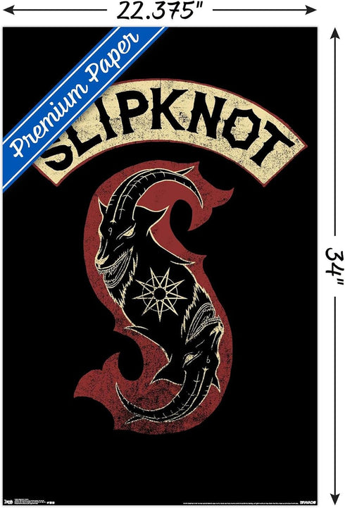 Trends International Slipknot - Patch Wall Poster, 22.375" x 34", Premium Poster & Clip Bundle...