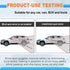 2Pcs Upgrade Blind Spot Mirror, 360° HD Glass Frameless Convex Rear View Mirrors Exterior Accessories with wide angle Adjustable Stick Blind Spot ...