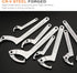 1-1/4 "-3" Coilover Spanner Wrench, Flat Head Adjustable Wrench Hook Type C Multifunctional Open-end Spanner Repair Shock Absorber Round nut Screw...