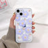 NITITOP Compatible for iPhone 14 Case Clear with Card Holder, Cute Flower Phone Cover for Women Girl, Protective Soft TPU Shock-absorbing Wallet C...