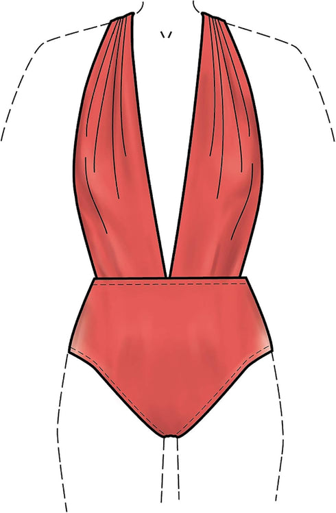 McCall Pattern Company McCall's Women's One Piece Bathing Suit and Cover Up Sewing Patterns, Sizes 8-22, various, White...