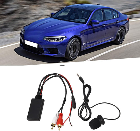 POCREATION Bluetooth AUX Module, 2 Cable Adapter with Hands Microphone for for Alpine for Pioneer for Sony......