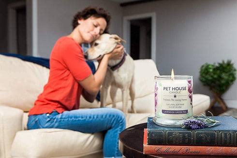 One Fur All Citrus Candle 9 OZ Plant-Based Soy Candle, Clean Burning and Long Lasting Air Freshener with a 60 Hour Burn Time - Ruby Red Grapefruit...