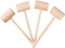 4Pcs Wooden Hammers, Natural Hardwood Crab Lobster Seafood Mallets...