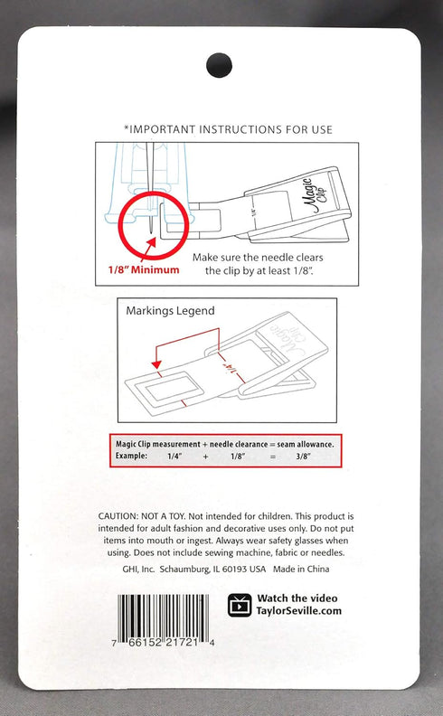 Taylor Seville Originals Mini Magic Clip Sewing and Quilting Clips 24 pc - Quilting Supplies and Notions - Sewing Accessories and Supplies...