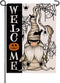 Welcome Halloween Mummy Gnome Small Decorative Garden Flag, Scary Spider Web Bat Yard Lawn Outside Decor, Jack O Lantern Pumpkin Burlap Outdoor Ho...