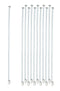 EISCO 10PK Glass Stirring Rods, 7.9" - Spade & Button Ends, 6mm Diameter - Excellent for Laboratory or Home Use - Borosilicate 3.3 Glass...