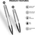 Silicone Cooking Tongs Set - Tongs for Nonstick Cookware - Stainless Steel Tongs with Silicone Tips - 9-Inch 12-Inch Tongs for Cooking - 2-Piece S...