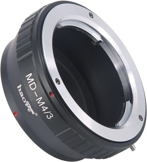 Haoge Manual Lens Mount Adapter for Minolta Rokkor MD MC Mount Lens to Olympus and Panasonic Micro Four Thirds MFT M4/3 M43 Mount Camera...
