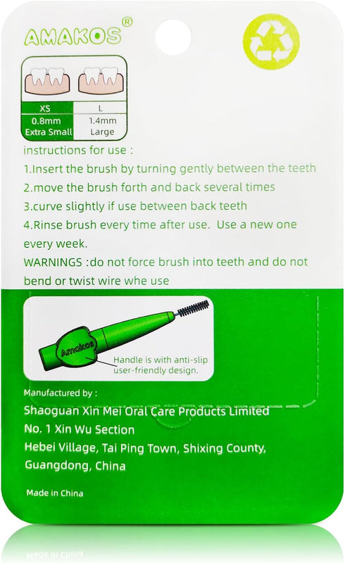 12 Pcs Interdental Brush for Braces, Reusable Dental Brush for Teeth Cleaning Soft Flexible Bristles Dental Picks (0.8mm)...