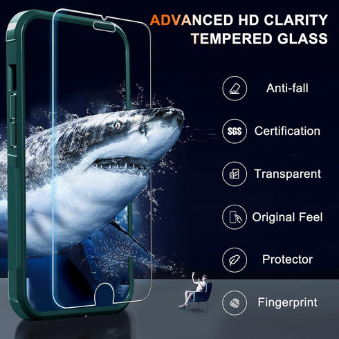 RMOCR for iPhone 8/7/SE 2022 2020 Case with Screen Protector,Military Grade Heavy Duty Shockproof Phone Cover with Wrist Lanyard Strap for iPhone ...