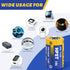 ER14250 Battery 1/2 AA Size 3.6 V Lithium Batteries 8 Pack Non-Rechargeable Battery Li-SOCL? XL-050F SB-AA02 LS14250 TL-5902 TL-2150...