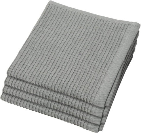 Now Designs Ripple Kitchen Dishcloth, Set of 4, London Grey...