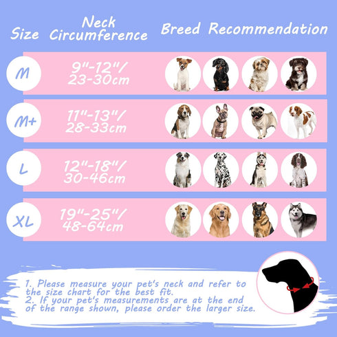 BARKLESS Inflatable Dog Cone, Soft Cone for Large Medium Dogs after Surgery, Cute Dog Donut Collar Stops Licking and Touching Stitches and Wounds,...