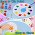 36Pcs Paint Tray Palettes,Plastic Paint Pallet,Round Plastic Palette with 10 Wells,Washable Paint Palette for Kids Adult Student DIY Craft Art Pai...