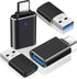 2 Pack USB 3.0 Female to USB C Male Adapters and 2 Pack USB C Female to USB A Male Charger Converter for Phones, Pad, Tablets, Laptops, MacBook, U...