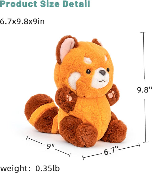 Red Panda Stuffed Animal Panda Plushie Red Panda Plush Toy Gift for Kids Girlfriend Birthday 9" Panda Plush...