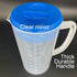 0.63 Gallon/2.4 Litre Plastic Pitcher with Lid BPA-FREE Eco-Friendly Carafes Mix Drinks Water Jug for Hot/Cold Lemonade Juice Beverage Jar Ice Tea...