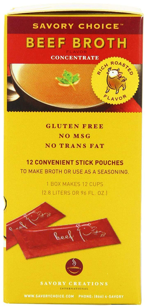 Savory Choice Liquid Beef Broth Concentrate 5.1 Ounce Box (Pack of 2)...