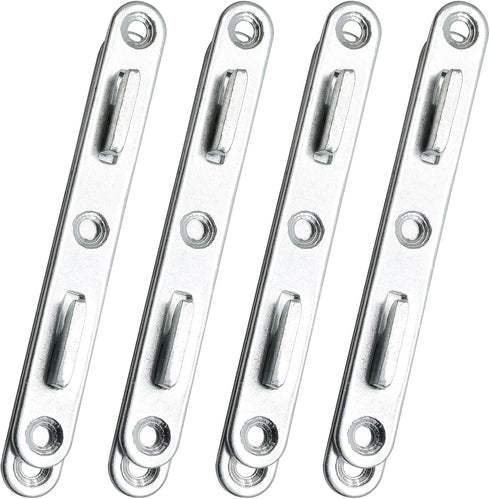 4 PCS Wood Bed Rail Connecting Fittings?5 Inch Thicken Bed Rail Fasteners Zinc Round Bed Hook...
