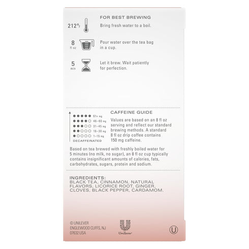 TAZO Pumpkin Spice Chai Black Tea Bags, Moderate Caffeinated Tea, 20 Total Tea Bags...