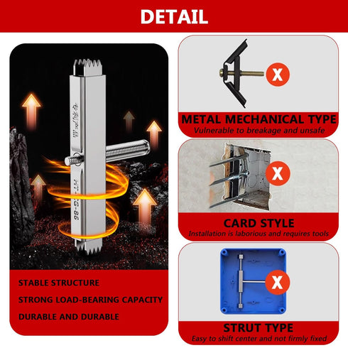 Eagles Cassette Repair Device/Electrical Box Repair, 86 Type 10pcs Universal Cassette Repairer Screw Switch Socket Repair Tool Junction Box Repair...