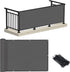 LOVE STORY 3'x10' Charcoal Balcony Screen Privacy Fence Cover (HDPE) UV Protection Weather-Resistant 3 FT Height Shield for Deck, Patio, Backyard,...