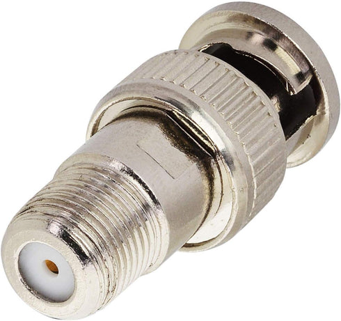 Boobrie F-Type to BNC Coax Adapter - BNC/F Female Coaxial Cable Connector - RG6/59/58/SDI/HD SDI (5 Pack) for CCTV Camera, Satellite Scanner...