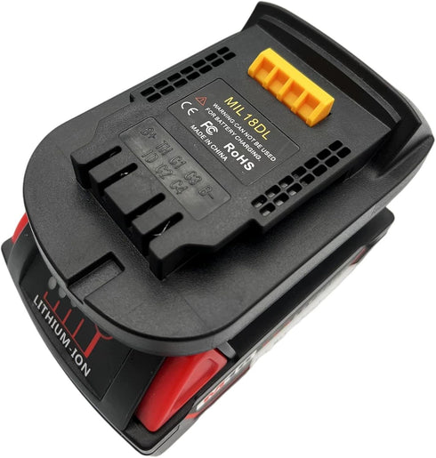 Alian MIL18DL Battery Adapter for Milwaukee 18V to for Dewalt 20V Battery Adapter,for M18 for Milwaukee Battery Adapter,Power Tool Lithium Battery...