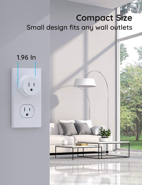 Govee Smart Plug, WiFi Outlet Compatible with Alexa and Google Assistant, Mini Smart Home Plugs with Timer Fuction & Group Controller, No Hub Requ...