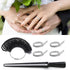 Novellaire 7-Piece Ring Sizer Measuring Tool for Both Men and Women. Includes Finger Ring Measurer, Ring Sizers, Ring Making Kit, Ring Mandrel, an...