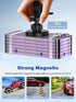 Magnetic Wireless Car Charger, Design for MagSafe Car Mount Charger, Strong Magnetic 15W Fast Charging Car Charger Phone Holder with USB Car Charg...
