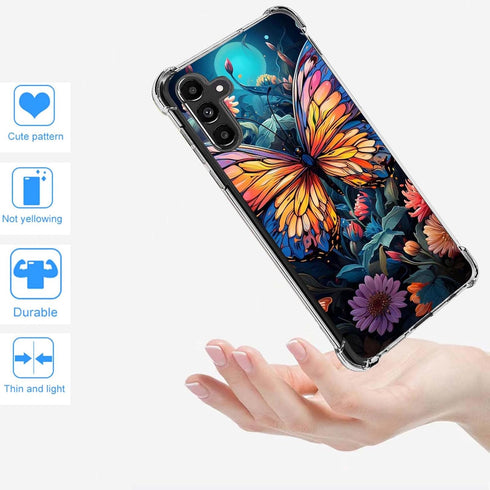 for Galaxy S23 FE 5G Case, Samsung S23 FE 5G Case,TPU Soft Rubber Four Corners Reinforced Anti-Fall Mobile Phone case Cover for Samsung Galaxy S23...