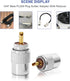 Anina PL259 Coaxial Connectors UHF Male Solder Connector Plug with Reducer for RG8 RG59 RG8x LMR-400 RG-213 Coaxial Cable Ham Radio Antenna Connec...