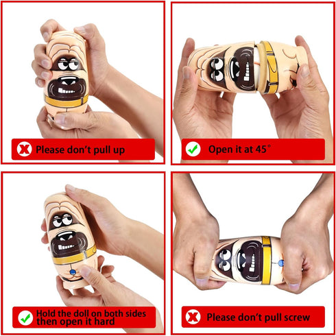 SkiBeaut Russian Nesting Dolls 6PCS Handmade Wooden Nesting Doll Cute Dogs Pets Pattern Stacking Toy for Kids...