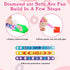 JOFONY 3 PCS Diamond Art Bracelet Kit,Diamond Painting Jewelry Art Bracelet Making Your Own Kit for Girls Kids Gem DIY EVA Bracelet Making Gifts f...