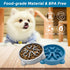 Slow Feeder Dog Bowls Non Slip Puppy Bowl Durable Dog Puzzle Feeder Bloat Stop Dog Food Bowls for Puppy and Small Dogs, BPA Free, 1 Cup, Grey...