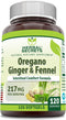 Herbal Secrets Oil of Oregano with Ginger & Fennel Oil Supplement | 217 Mg Per Serving | 120 Softgels | Non-GMO | Gluten Free | Made in USA...