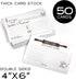 Premium Thick Recipe Cards 4x6 Double Sided - 50 pcs - Quality Thick Card Stock - 14pt...