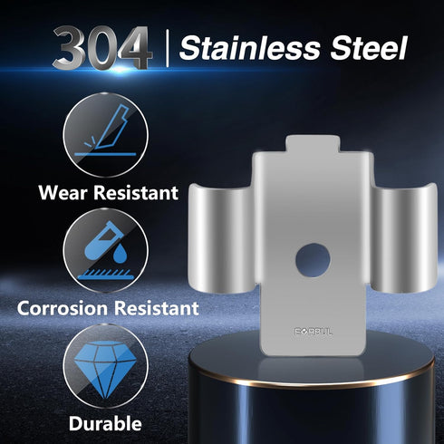 Upgraded Stainless Steel Parking Brake Cable Clip Retainer with Rubber Tubes Compatible with BMW 1 Series F20/F21, 2 Series F22/F23, 3 Series F30/...