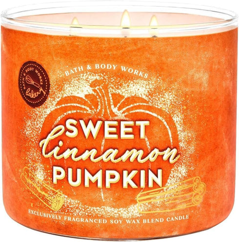 Bath & Body Works Sweet Cinnamon Pumpkin 3-Wick Candle 14.5 oz / 411 g...