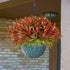 Artificial Flowers 8PCS Fake Red Spray Morning Glory Plants Shrubs Greenery Bouquet for Your Home Kitchen Table Centerpieces Arrangements Indoor O...