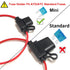 MuHize Mini ATM Fuse Tap Kit with 16 AWG Wiring - 120 Pcs 5A to 30A Fuses for Car RV Camper | Locking Holder Design...