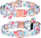Dog Collar, Girl Dog Collar Puppy Collar Floral Pattern Dog Collar Cute Dog Collar with Detachable Rhinestone Flower for Female Dogs Small Medium ...