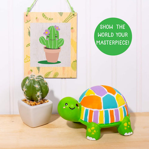 Creative Roots Paint Your Own Turtle, DIY Turtle, Kids Painting Set, Creativity, Ceramics to Paint, Paint Your Own Ceramic, Painting Kits for Kids...