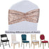 SquarePie Pack of 10 Sequin Chair Sashes Bands Shining Rose Gold Bows for Wedding Banquet Party Decor...