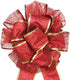 BinaryABC Valentine's Day Bows Decoration Ornaments,Christmas Tree Topper Bow(Red)...