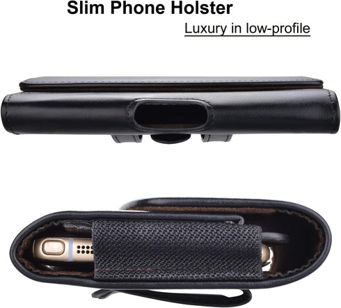 Takfox Phone Holster for Samsung Galaxy Note 20 Ultra S24 Ultra S23+S21 S20 A13 A14 A15 A35 A02S A03S A32 A23 A54,iPhone 15 Pro Max 14 13 XR Leath...